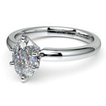 1 Carat Oval Solitaire Diamond Ring | Thumbnail 01