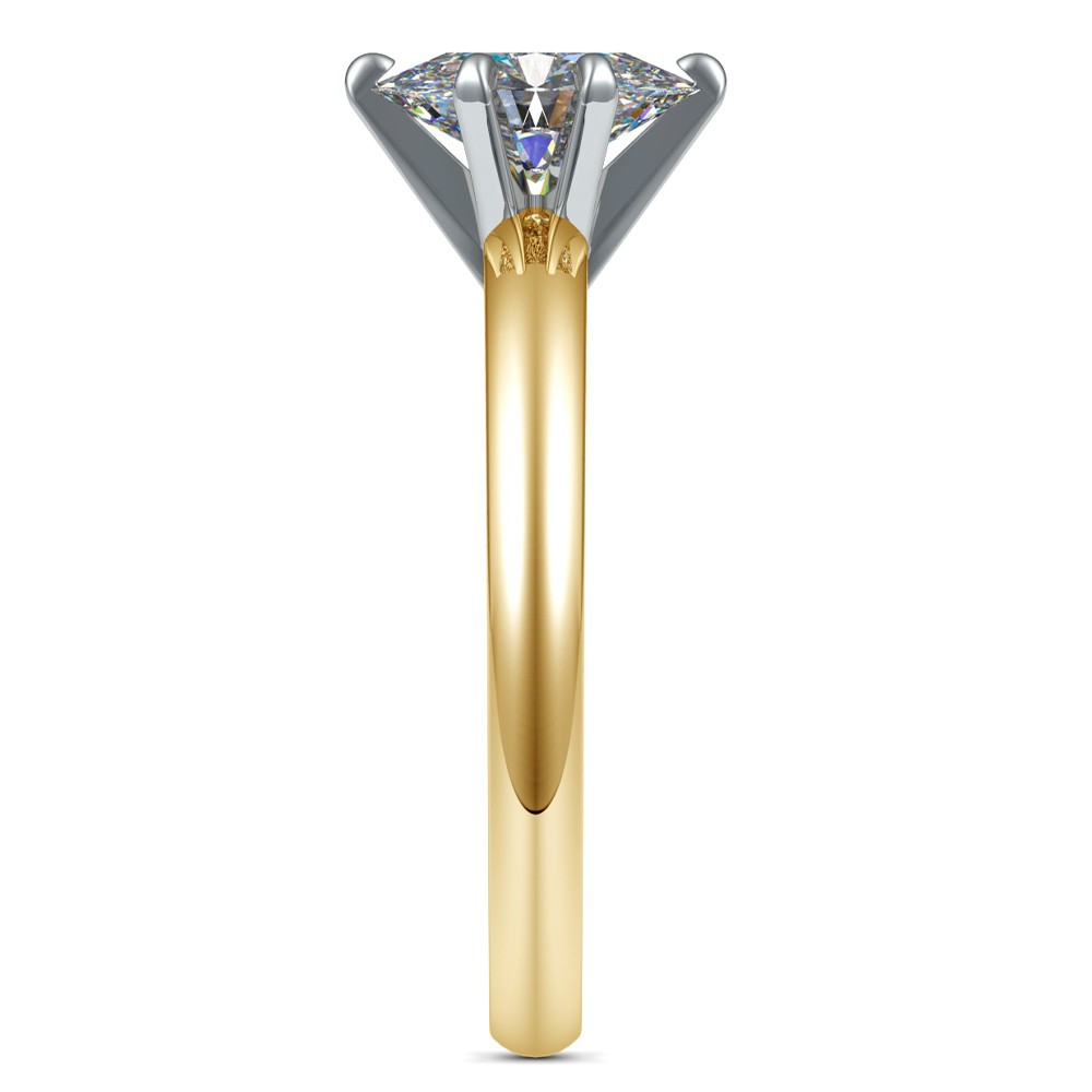 1 Carat Gold Oval Solitaire Diamond Ring | 03