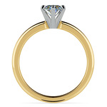 Gold Band Solitaire with Oval Diamond (0.75 Carat Diamond) | Thumbnail 04