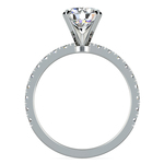 Petite Pave Diamond Engagement Ring in Palladium (1/3 ctw) | Thumbnail 02