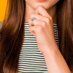 Bezel Bridge Princess Cut Engagement Ring In Yellow Gold | Thumbnail 06