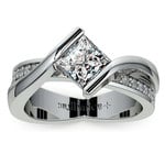 Princess Cut Bezel Set Engagement Ring (1 Carat) | Thumbnail 02