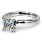 Princess Cut Diamond Preset Engagement Ring In Platinum (1 ctw) | Thumbnail 01