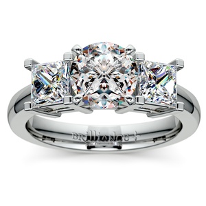 Princess Diamond Engagement Ring in Platinum (1 ctw)