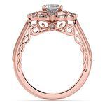 Rose Gold Halo Diamond Engagement Ring (1.75 carat) | Thumbnail 04