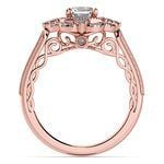Rose Gold Halo Diamond Engagement Ring (0.75 Carat) | Thumbnail 04