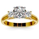 Round Diamond Engagement Ring in Yellow Gold (1/3 ctw) | Thumbnail 01