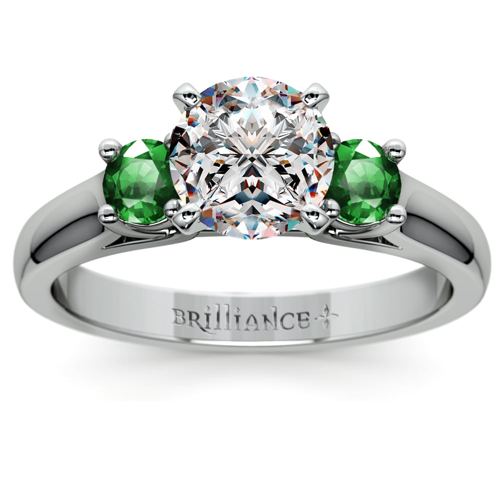 Emerald engagement ring - Monte Cristo