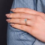 Split Shank Cathedral Yellow Gold Rope Engagement Ring | Thumbnail 06