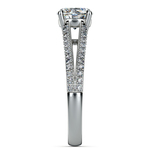 Beautiful Split Shank Diamond Engagement Ring in White Gold | Thumbnail 03