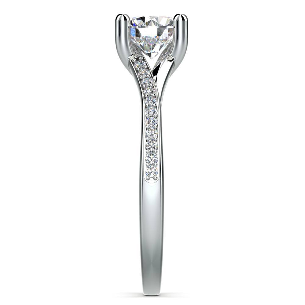 Split Shank Pave Diamond Engagement Ring (1.25 carat) | 03