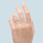 Simple Modern Engagement Ring Setting In Classic Yellow Gold | Thumbnail 05