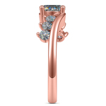 Swirl Style Diamond Engagement Ring in Rose Gold | Thumbnail 03