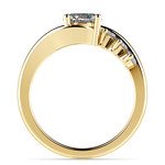 Swirl Style Diamond Engagement Ring in Yellow Gold | Thumbnail 02