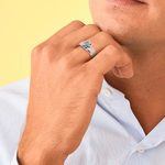 Hexagon Talos Mens Diamond Engagement Ring (3/4 ctw) | Thumbnail 07