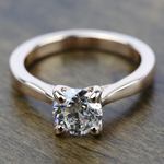 Taper Solitaire Engagement Ring in Rose Gold | Thumbnail 05