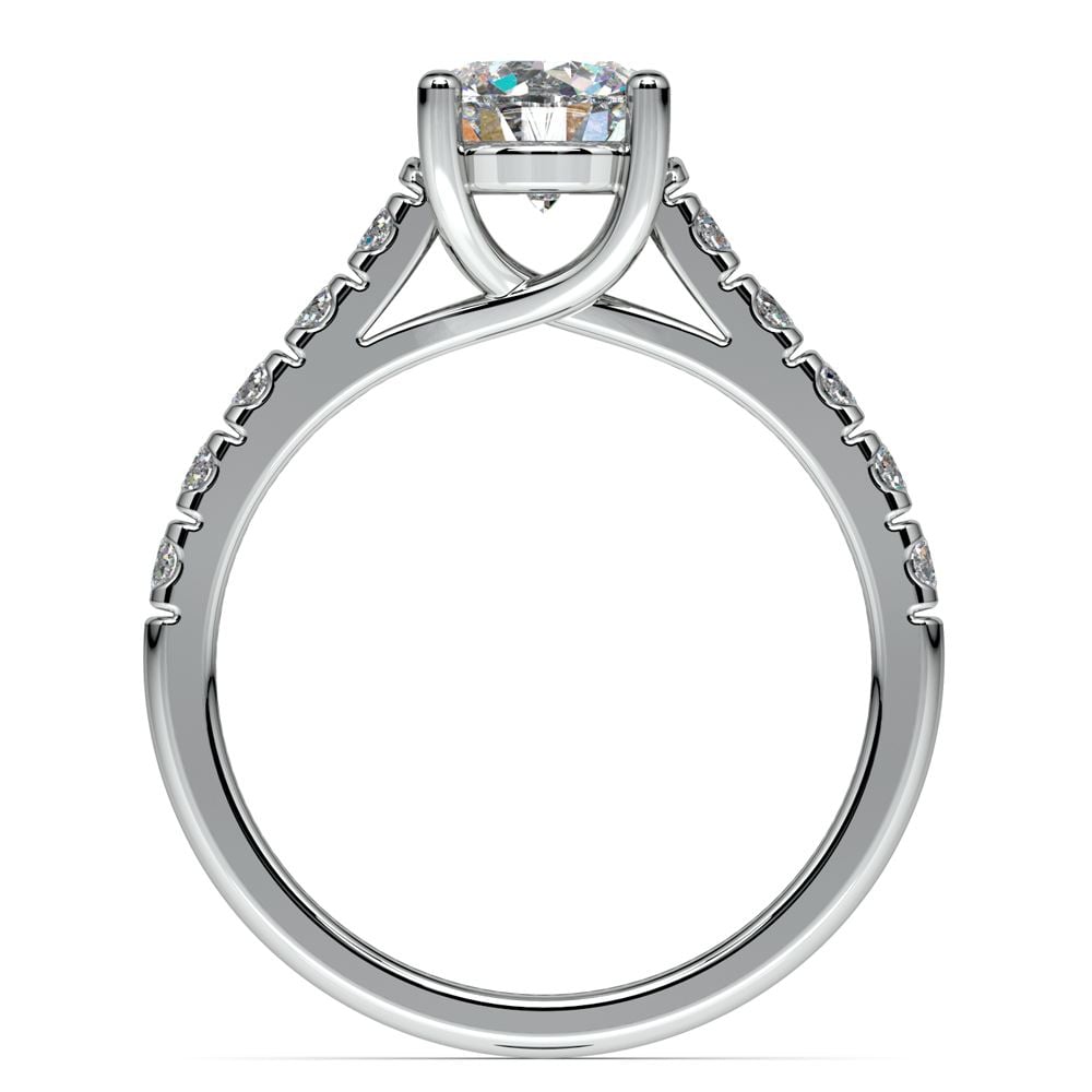 Trellis Diamond Engagement Ring in White Gold | 02