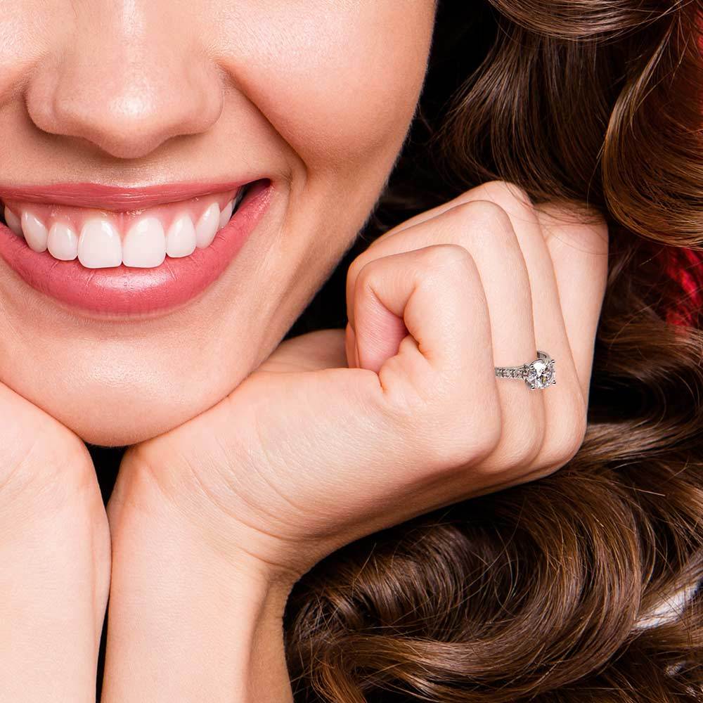 Trellis Diamond Engagement Ring in White Gold | 07