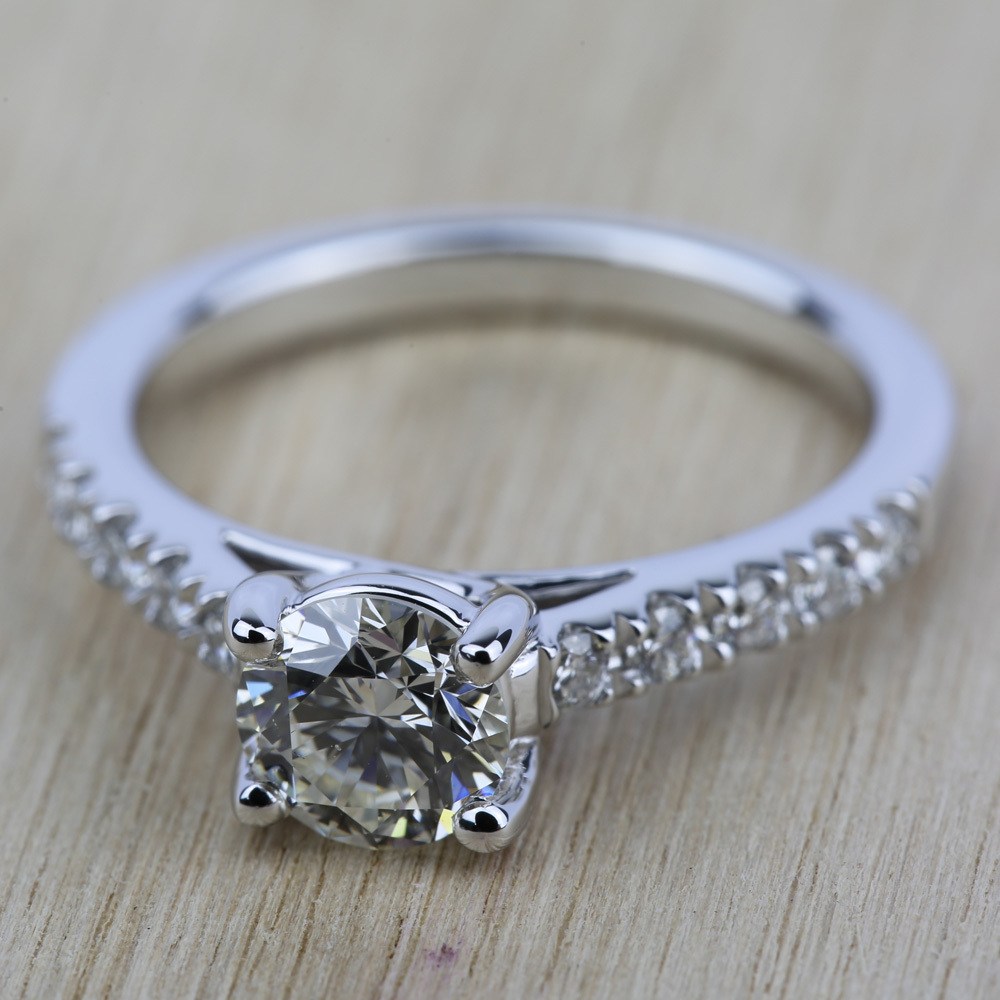 Trellis Diamond Engagement Ring in White Gold | 05