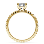 Twisted Rope Diamond Ring Setting In Yellow Gold | Thumbnail 02