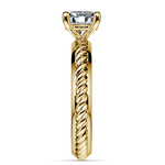 Twisted Rope Diamond Ring Setting In Yellow Gold | Thumbnail 03