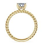 Twisted Rope Diamond Solitaire Bridal Set in Yellow Gold | Thumbnail 02