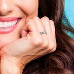 Twisted Split Shank Diamond Engagement Ring in White Gold | Thumbnail 06