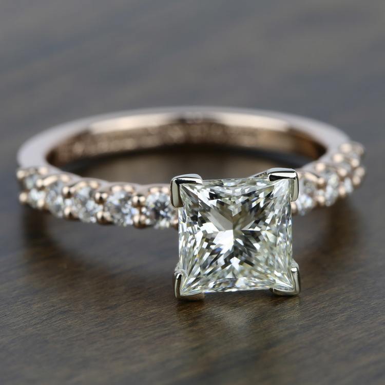 U-Prong Diamond Engagement Ring in Rose Gold | 05