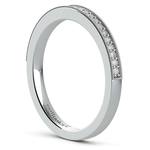 Vintage Milgrain Halo Diamond Bridal Ring Set In Platinum | Thumbnail 05