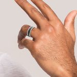 The Zeus - Platinum Elysium Mens Engagement Ring | Thumbnail 06