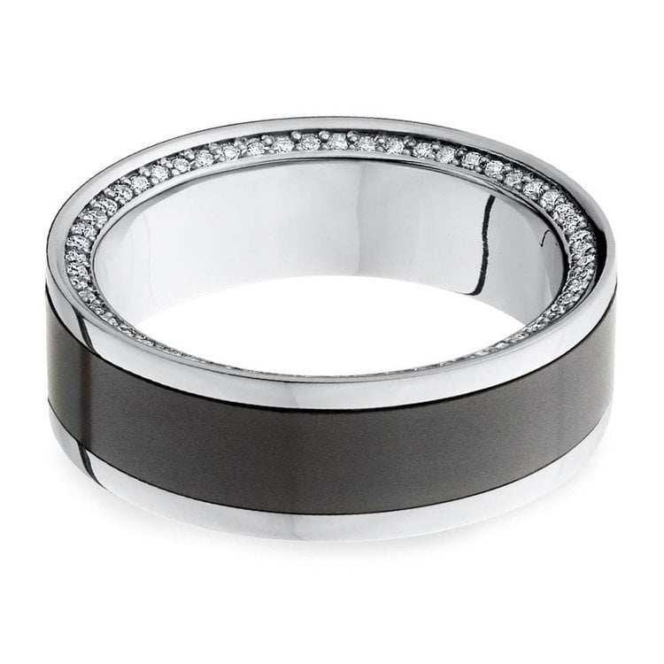 The Zeus - Platinum Elysium Mens Engagement Ring | 04