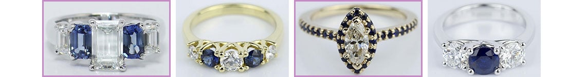 recently purchased sapphire engagement rings