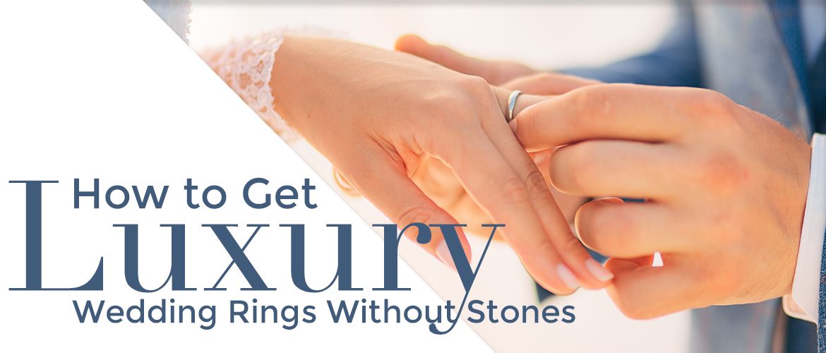 get luxury womens wedding ring without stones
