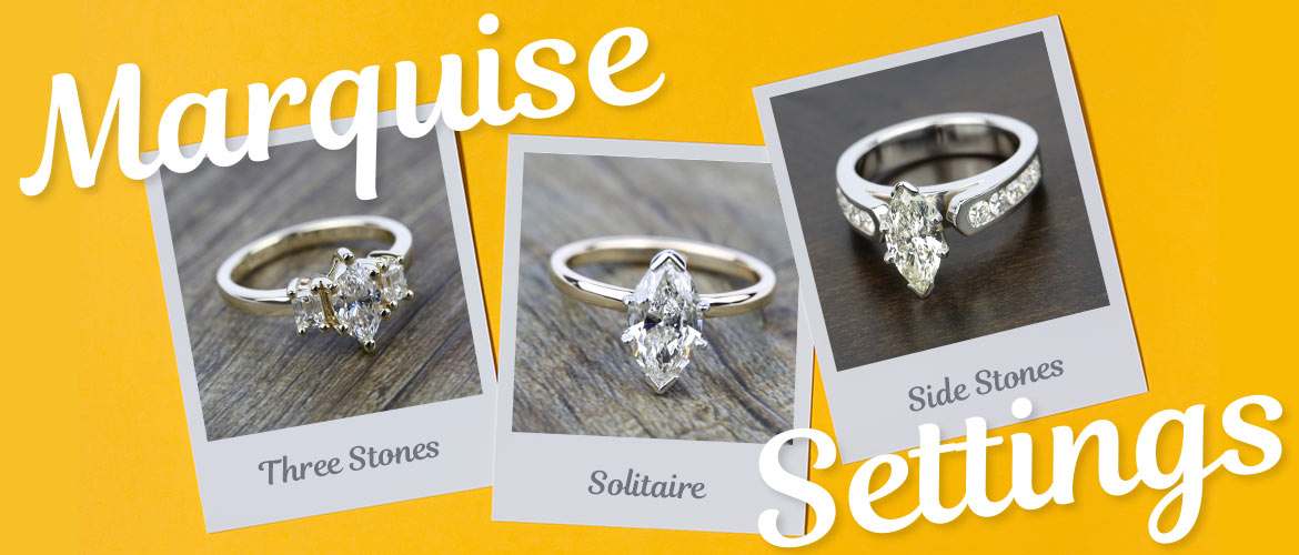 Marquise Engagement Ring Settings