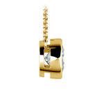 Bezel Set Diamond Necklace In Yellow Gold (1 1/2 Ctw) | Thumbnail 02