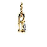 Pear Shaped Diamond Necklace In Yellow Gold (1/3 Ctw) | Thumbnail 02