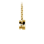 1/4 Ctw Yellow Gold Bezel Diamond Necklace Pendant | Thumbnail 02