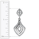 Antique Diamond Drop Pendant in White Gold | Thumbnail 02