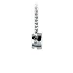 1/4 Ctw Platinum Bezel Diamond Necklace Pendant | Thumbnail 02