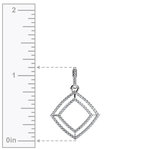 Box Diamond Pendant in White Gold | Thumbnail 02