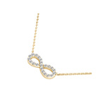 Charmed Diamond Infinity Necklace in Yellow Gold | Thumbnail 02