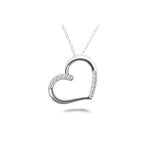 White Gold Diamond Heart Necklace (1/4 ctw) | Thumbnail 01