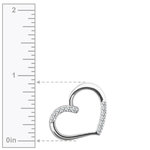 White Gold Diamond Heart Necklace (1/4 ctw) | Thumbnail 02