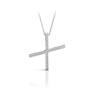 Diamond Initial Necklace - X
