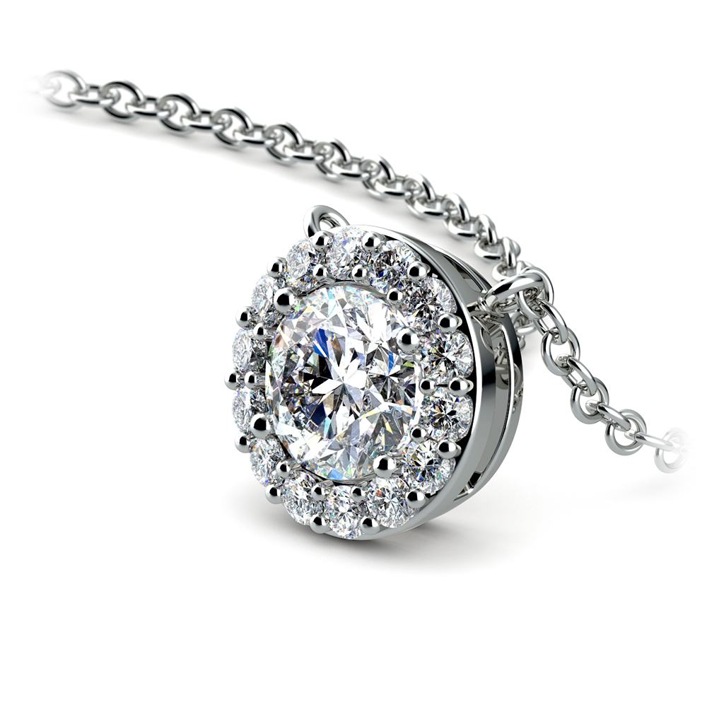 Halo Diamond Pendant Setting Outlet, 52 
