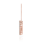 Heart Shaped Diamond Necklace In Rose Gold | Thumbnail 02
