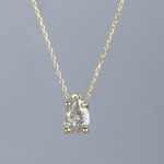 Pear Diamond Solitaire Necklace In Yellow Gold (1/2 ctw) | Thumbnail 04