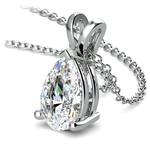 2 Carat Pear Diamond Pendant Necklace In Platinum | Thumbnail 03