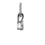 Pear Shaped Diamond Pendant Necklace In White Gold (1/5 ctw) | Thumbnail 02