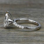 1.70 Carat Lab Created Pear Diamond Shared-Prong Engagement Ring - small angle 2